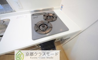 2口ガスコンロ（グリル付き）