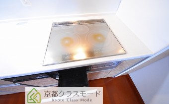 3口IHシステムキッチン(グリル付き)