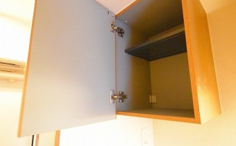 洗濯機置場上の収納