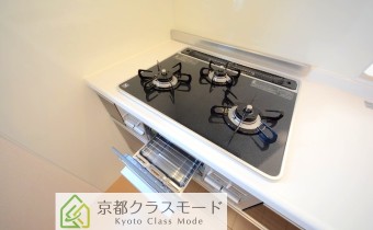 3口ガスコンロ（グリル付）