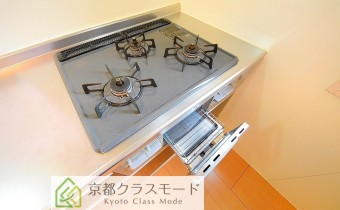 3口ガスコンロ(グリル付)