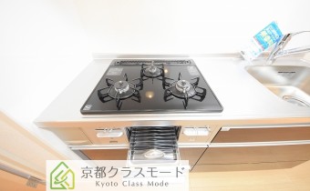 3口ガスコンロ（グリル付）