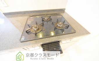 3口ガスコンロ（グリル付）