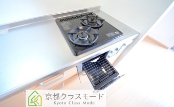 2口ガスコンロ（グリル付）