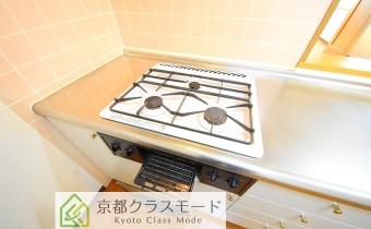 3口ガスコンロ(グリル付き)
