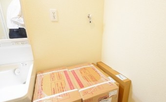 洗濯機置場（工事中時の写真です）