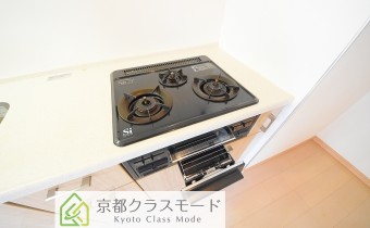 3口ガスコンロ（グリル付き）