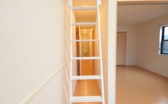ロフトへのハシゴ