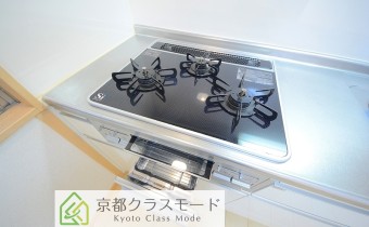 3口ガスコンロ（グリル付）