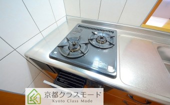 グリル付き・2口ガスシステムキッチン