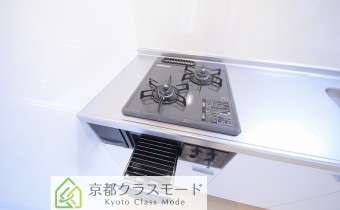 2口ガスコンロ（グリル付き）