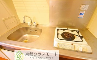 1口ガスコンロ付き