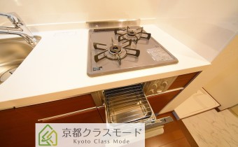 2口ガスコンロ（グリル付き）