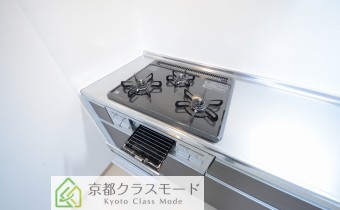 3口ガスコンロ（グリル付き）
