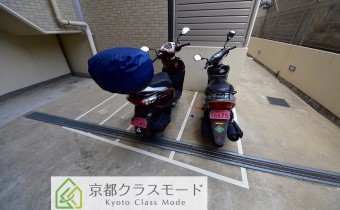 バイク用のスペースもあります