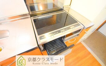 グリル付き2口IHシステムキッチン