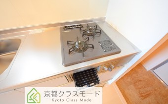 グリル付き2口ガスシステムキッチン