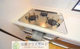 3口ガスコンロ(グリル付き)
