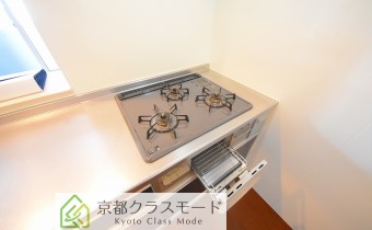 3口ガスコンロ（グリル付き）