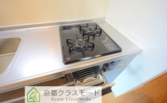2口ガスシステムキッチン(グリル付)