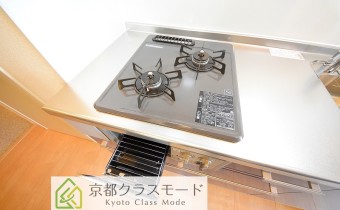 2口ガスコンロ（グリル付き）