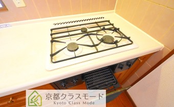 グリル付き3口ガスシステムキッチン