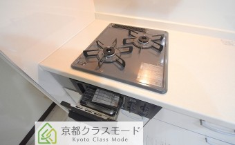 グリル付き2口ガスシステムキッチン