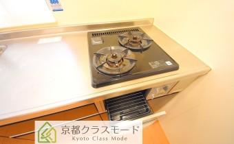 グリル付き2口ガスシステムキッチン