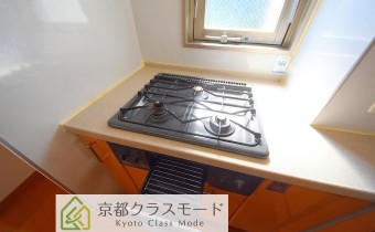 3口ガスコンロ（グリル付き）