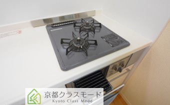 2口ガスコンロ（グリル付き）