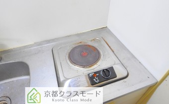 1口電化コンロ付き