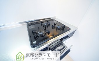 3口ガスコンロ（グリル付き）