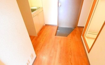 玄関入ってすぐキッチンですね