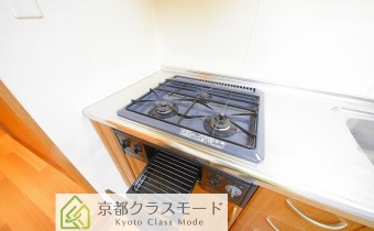 3口ガスコンロ（グリル付き）