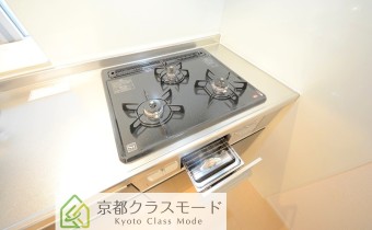 グリル付き3口ガスシステムキッチン