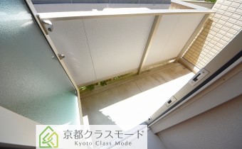 脱衣所側のバルコニー