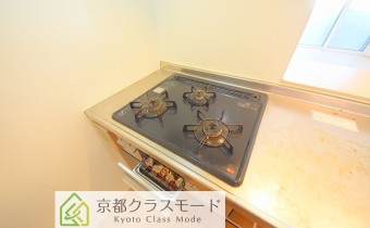 3口ガスコンロ（グリル付き）