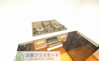 3口ガスコンロ（グリル付き）