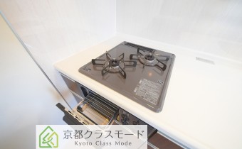2口ガスコンロ（グリル付き）
