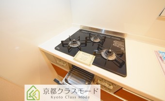 3口ガスコンロ（グリル付）