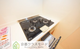 3口ガスコンロ（グリル付き）