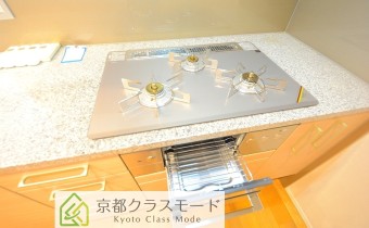グリル付き・3口ガスシステムキッチン