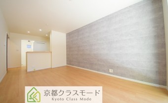 「アクセントクロス」がお洒落！女性に人気のカウンターキッチンタイプ♪