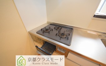 3口ガスコンロ（グリル付き）