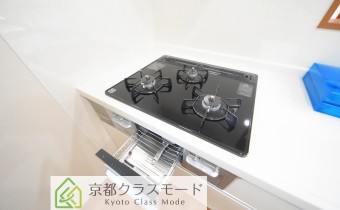 3口ガスコンロ（グリル付き）