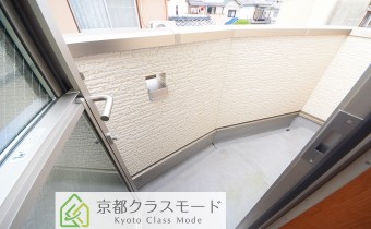 キッチン側のバルコニー