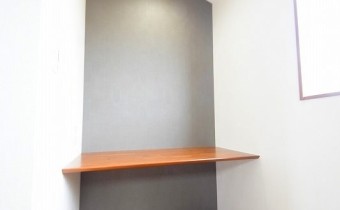 カウンター　収納にしても、ワークスペースにしても♪