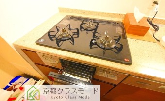 グリル付き3口ガスシステムキッチン