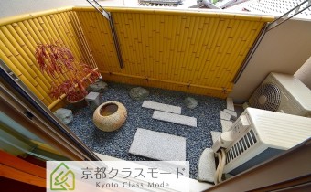 和風庭園のようなバルコニー