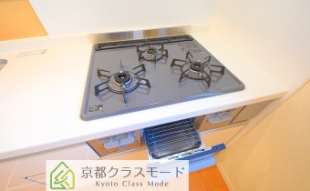 グリル付き3口ガスシステムキッチン